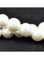 Koraliki szklane perła ivory 10 mm 10szt.