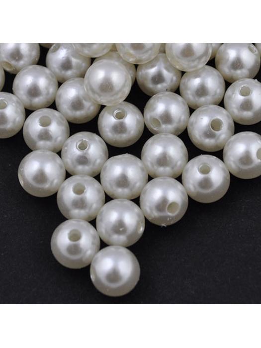 Koraliki akrylowe perła 10 mm 10szt.